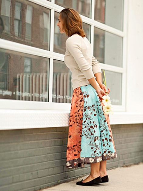 Simple Circle Skirt Pattern for Summer