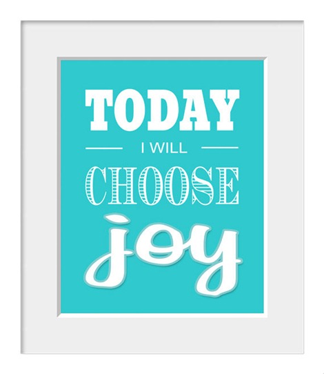 Today I Will Choose Joy - Inspirational Quotes on Etsy