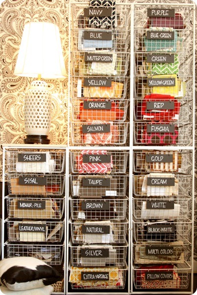 fabric storage ideas