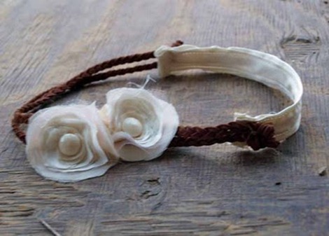 flower headband - summer diy hair accessories