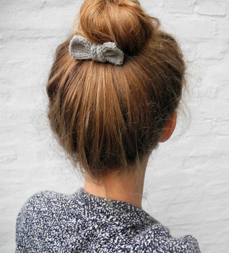 knit hair bow tutorial