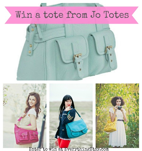Crafty Girl Linky Party and Jo Totes Giveaway on Everything Etsy