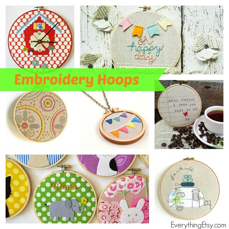 Embroidery Hoops on Etsy 