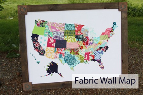 Fabric Wall Map - Travel Craft