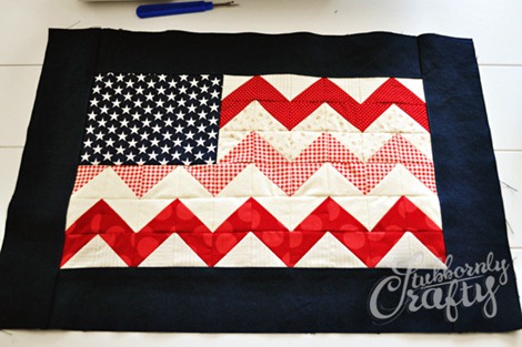 Flag Pillow Tutorial 5