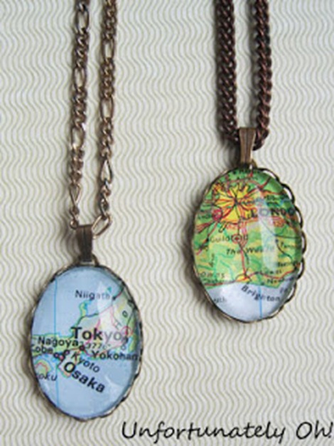 Map Jewelry DIY