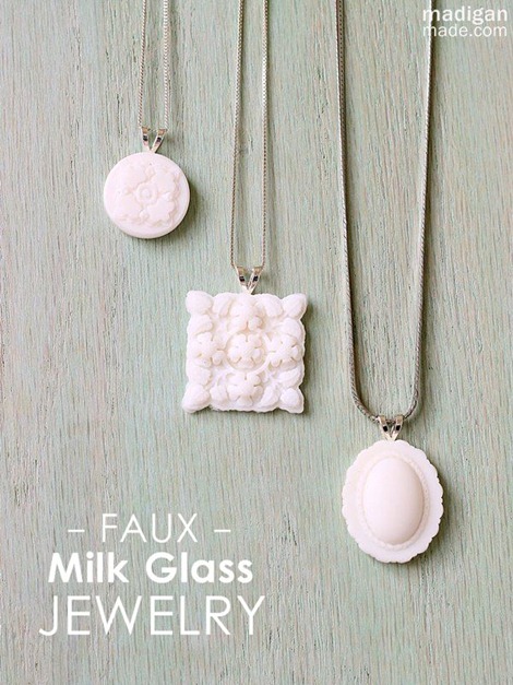 Mod Melts Faux Milk Glass Jewelry - Madigan Made