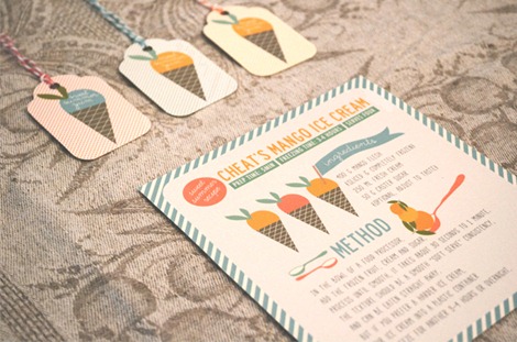 Summer Mango Ice Cream Printables - The Pretty Blog