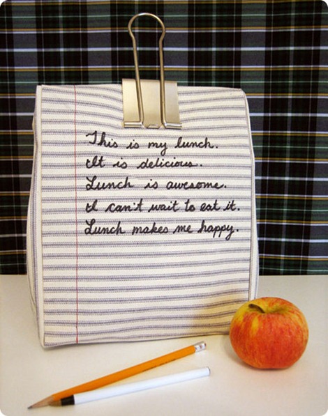 Back to School - DIY Lunch Bag Tutorial