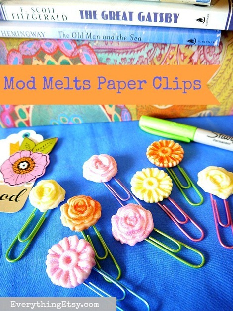 Back to School - DIY Paper Clips - Mod Melts Tutorial