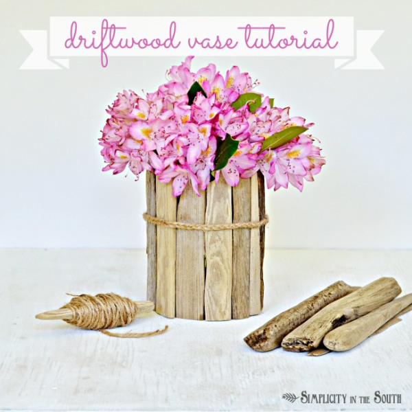 Use-driftwood-to-make-a-flower-vase