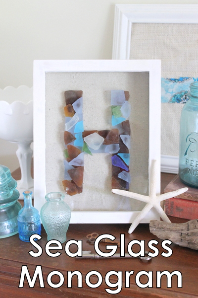 sea glass monogram tutorial