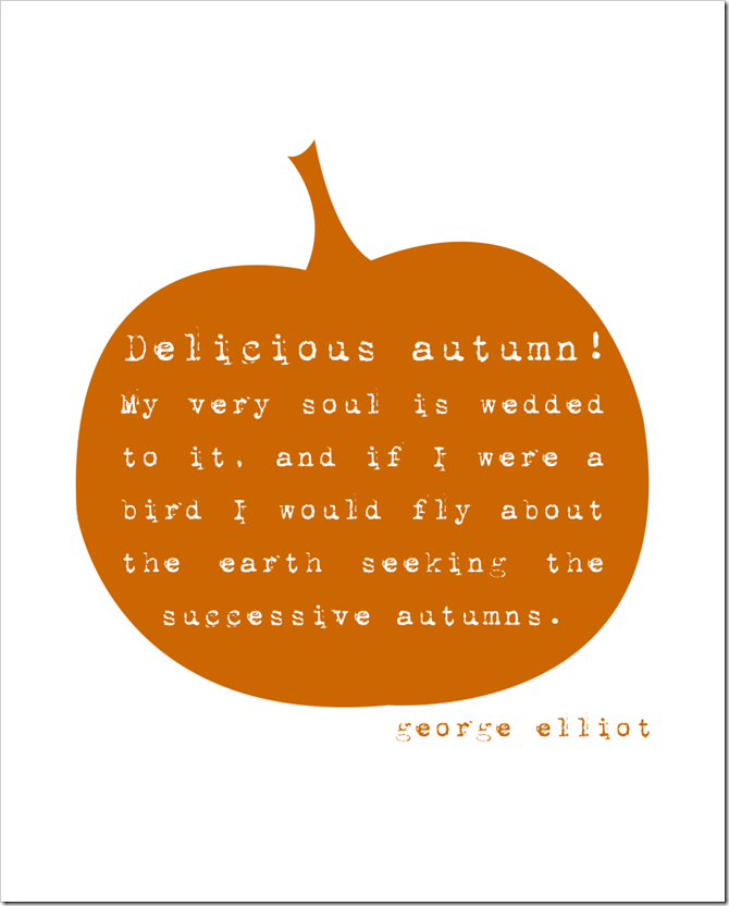 Fall - Free Printable - DeliciousAutumn