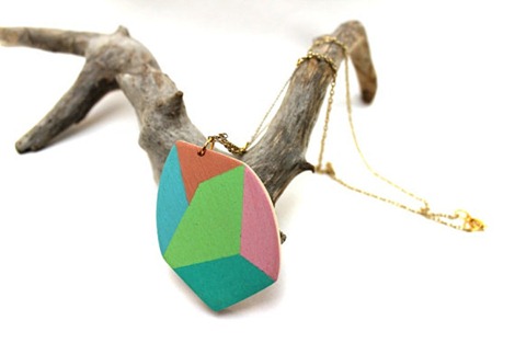 Geometric Necklace on Etsy