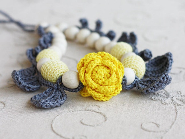 Handmade Gifts for Her on Etsy - Crochet Necklace