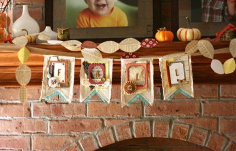 fall burlap garland diy