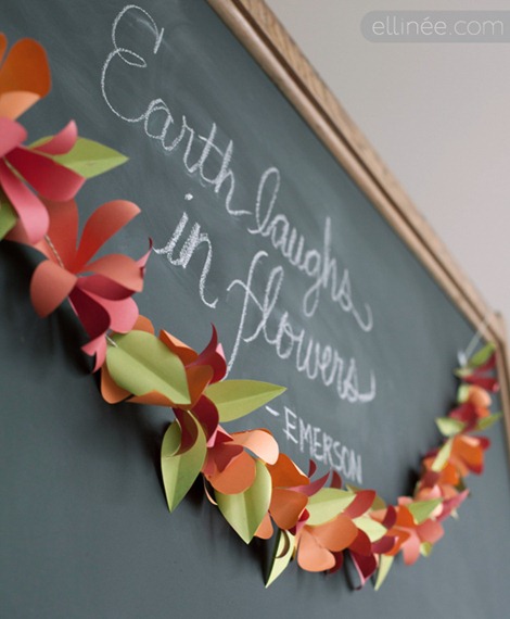 fall flowe garland
