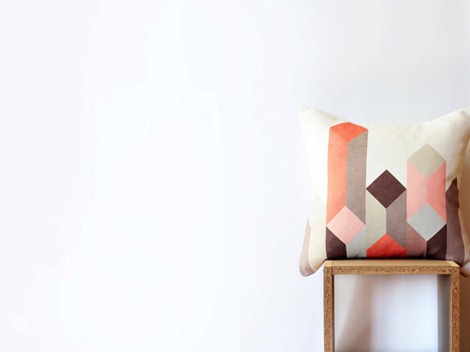 geometric pillows on etsy