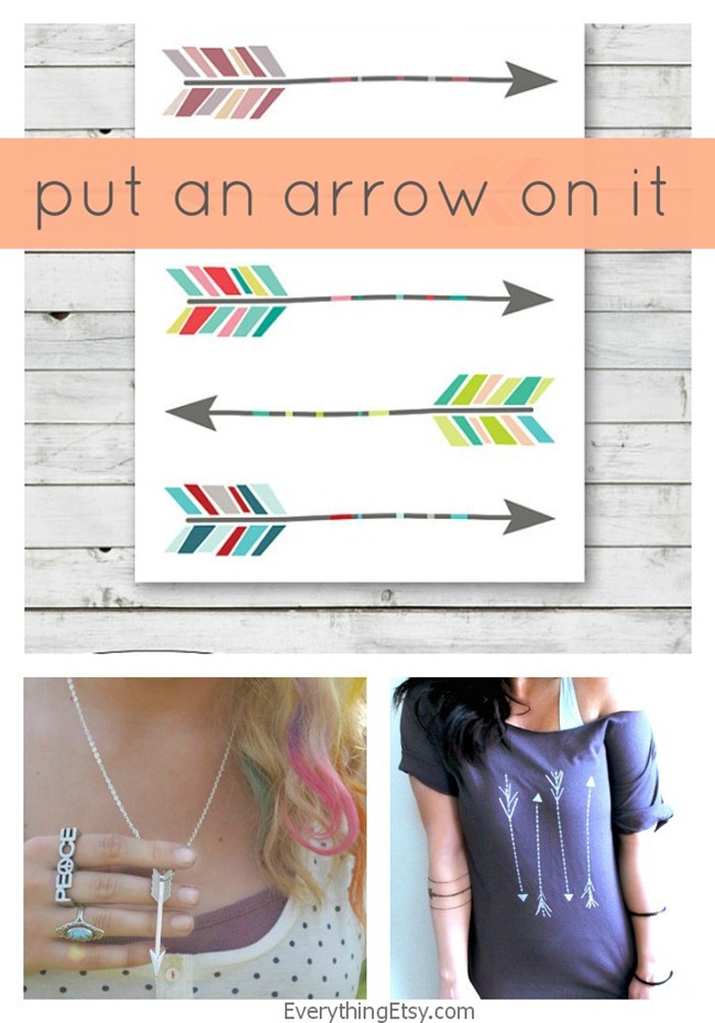 Arrow Collection on Etsy - put an arrow on it - EverythingEtsy.com