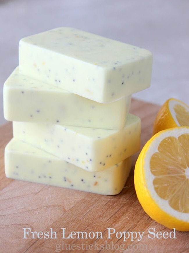 Lemon Poppyseed Soap - Glue Sticks Blog