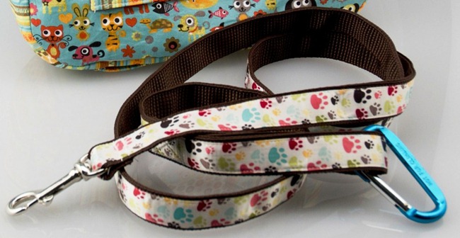 handmade dog leash - totally stitchin