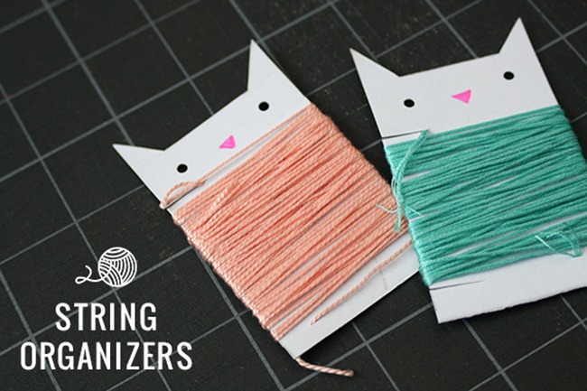 organize your craft supplies - embroidery thread