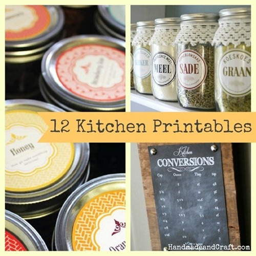 12 Printables for Your Kitchen {Pretty & Free}