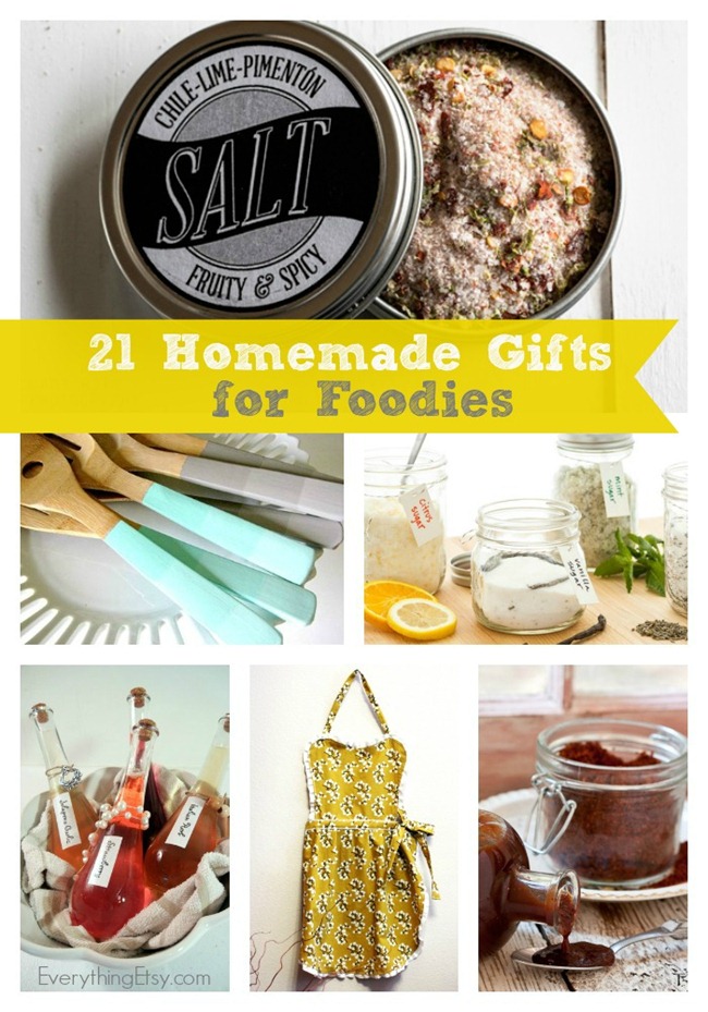 21 Homemade GIfts for Foodies on EverythingEtsy.com