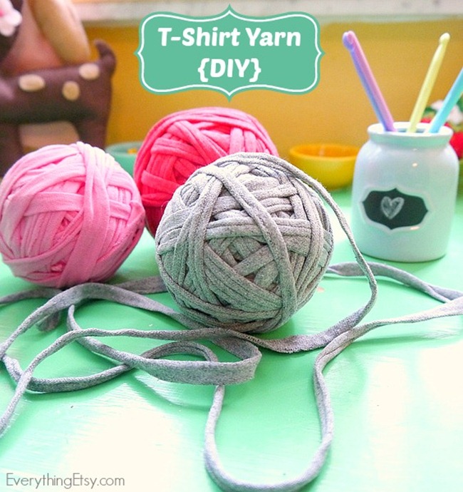 T-shirt Yarn DIY on EverythingEtsy.com