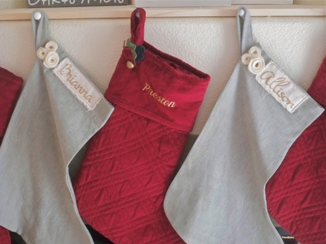 DIY stockings - personalized