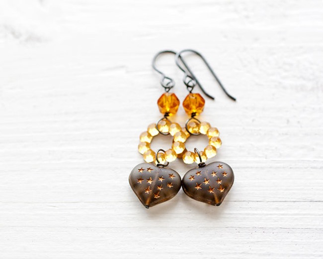 Everything Etsy Holiday Gift Guide - Yellow Earrings