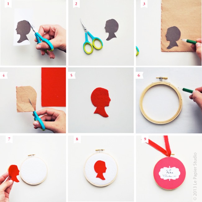 Handmade Silhouette Ornament Tutorial