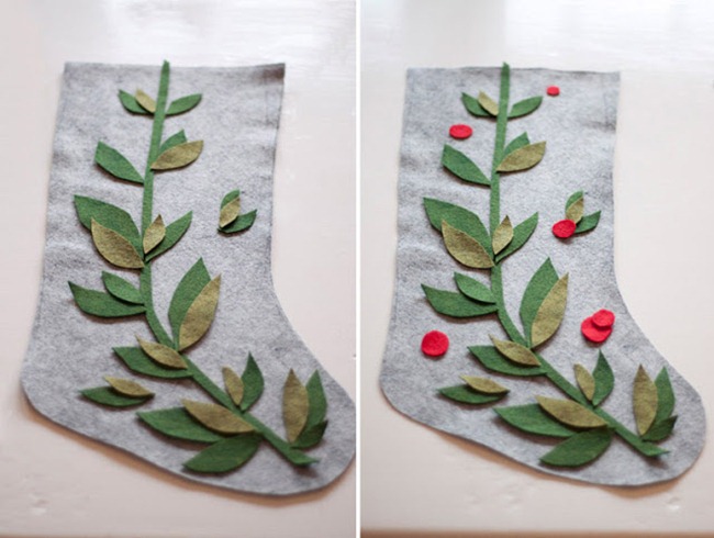 diy stockings - felt