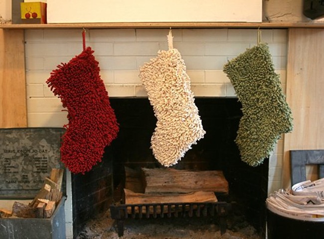 diy stockings - shaggy