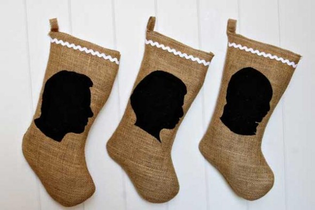 diy stockings - vintage silhouette