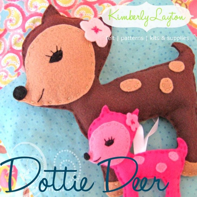 Felt Deer Ornament Pattern - Handmade and Craft on Etsy