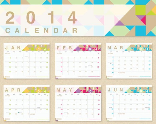 Free Printable Calendar for 2014 - Botanical PaperWorks