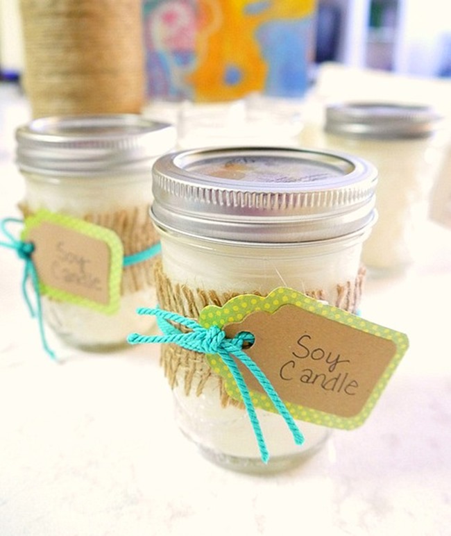 Homemade Soy Candles - DIY Gift on EverythingEtsy.com