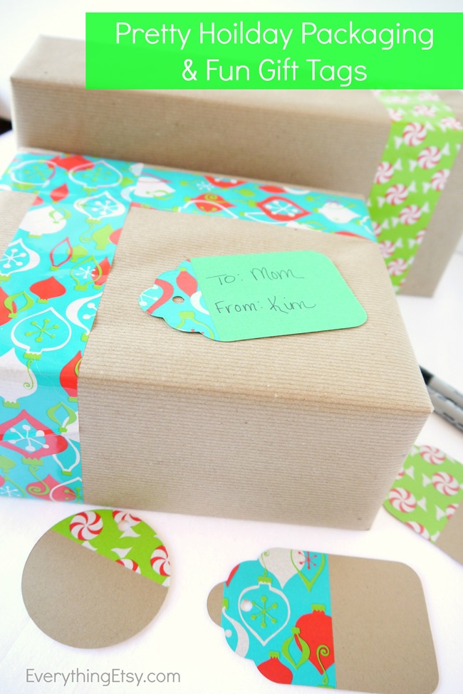 Pretty Holiday Packaging & Fun Gift Tags