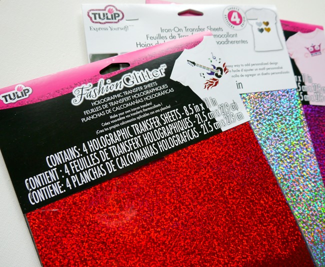 Tulip Fashion Glitter Iron On Sheets