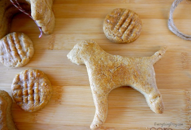 Homemade Dog Treats - Peanut Butter Cookie Recipe