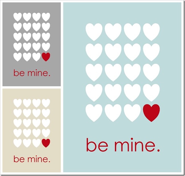 Valentine's Day Printable - Be Mine - Sprik Space