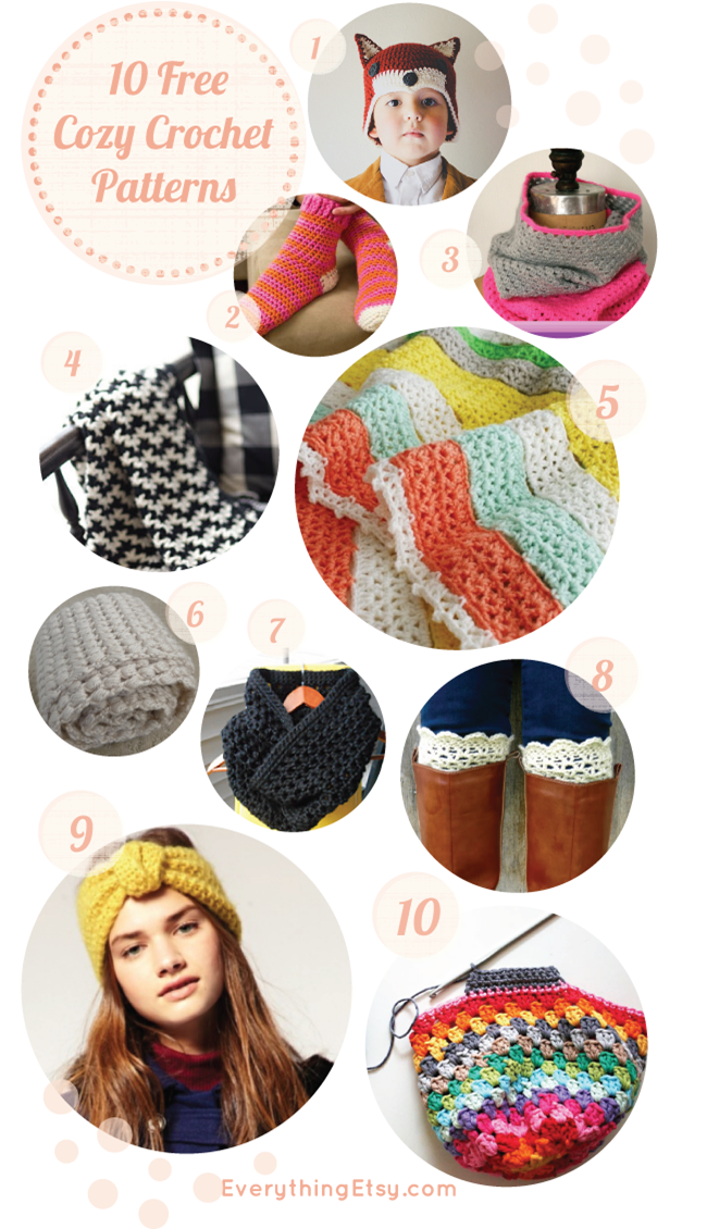 10 Free Cozy Crochet Patterns - EverythingEtsy.com