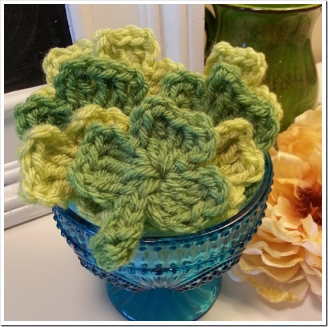 Everything Etsy Instagram - Crochet Shamrocks