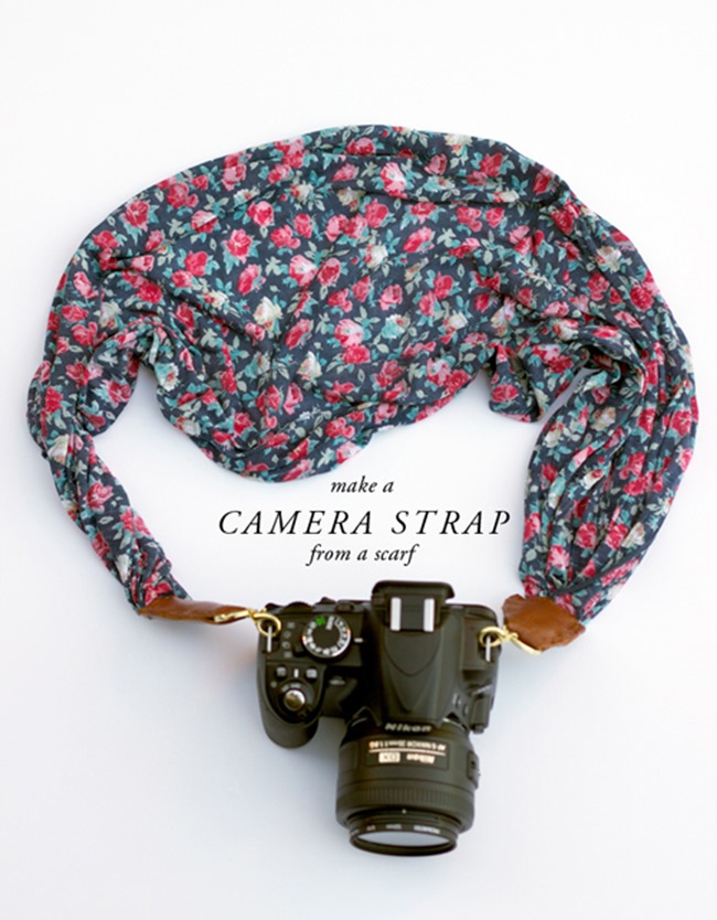 DIY Camera Strap - Scarf