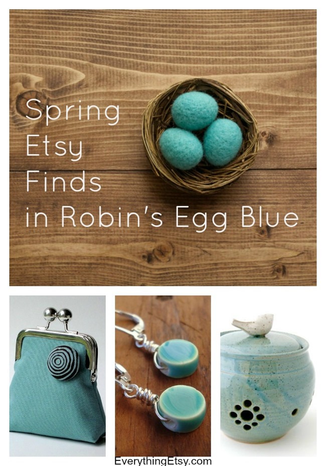 Spring Etsy Finds in Robin's Egg Blue l EverythingEtsy.com