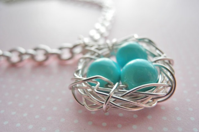 robin egg necklace