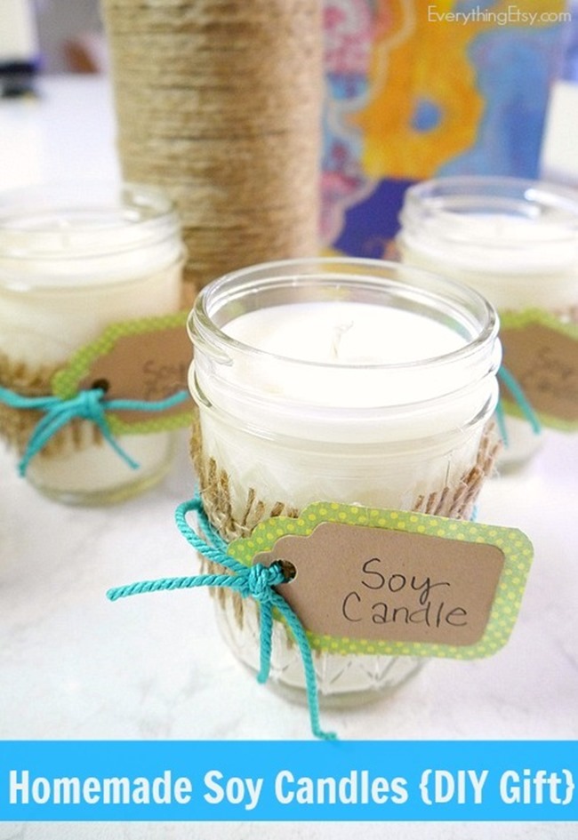Homemade soy candle tutorial