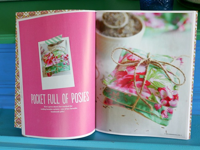 Lavender Sachet Tutorial in Mollie Makes Magazine - EverythingEtsy.com