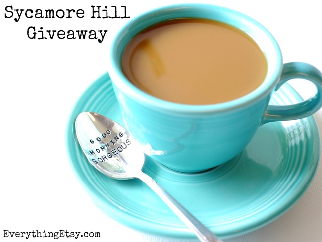 Sycamore Hill Giveaway on EverythingEtsy.com - Custom Hand Stamped Spoons